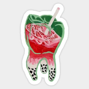 Boba Tooth Sticker